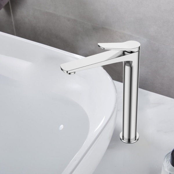 Смеситель для раковины BelBagno UNIQUE-LMC-CRM-W0